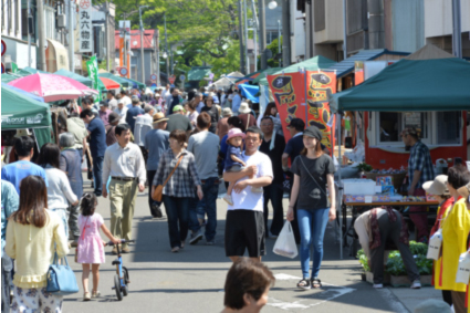五城目町の朝市