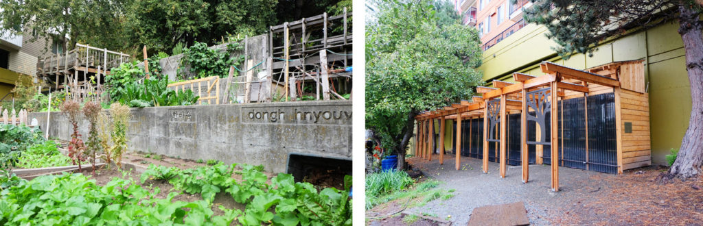 ワシントン大学のデザイン&ビルドのプロジェクトのキッチン小屋P-Patch Community Gardening; Seattle Department of Neighborhoods
