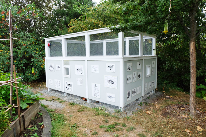 P-patchの養蜂小屋。
