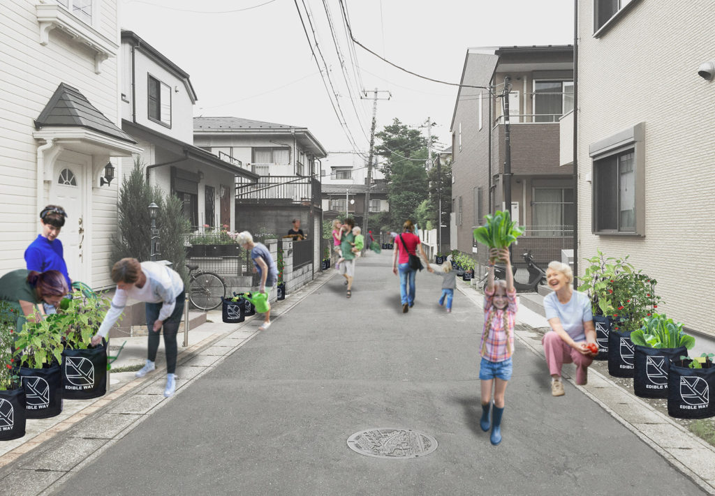 「EDIBLE WAY(エディブルウェイ) 食べられる道」イメージ図