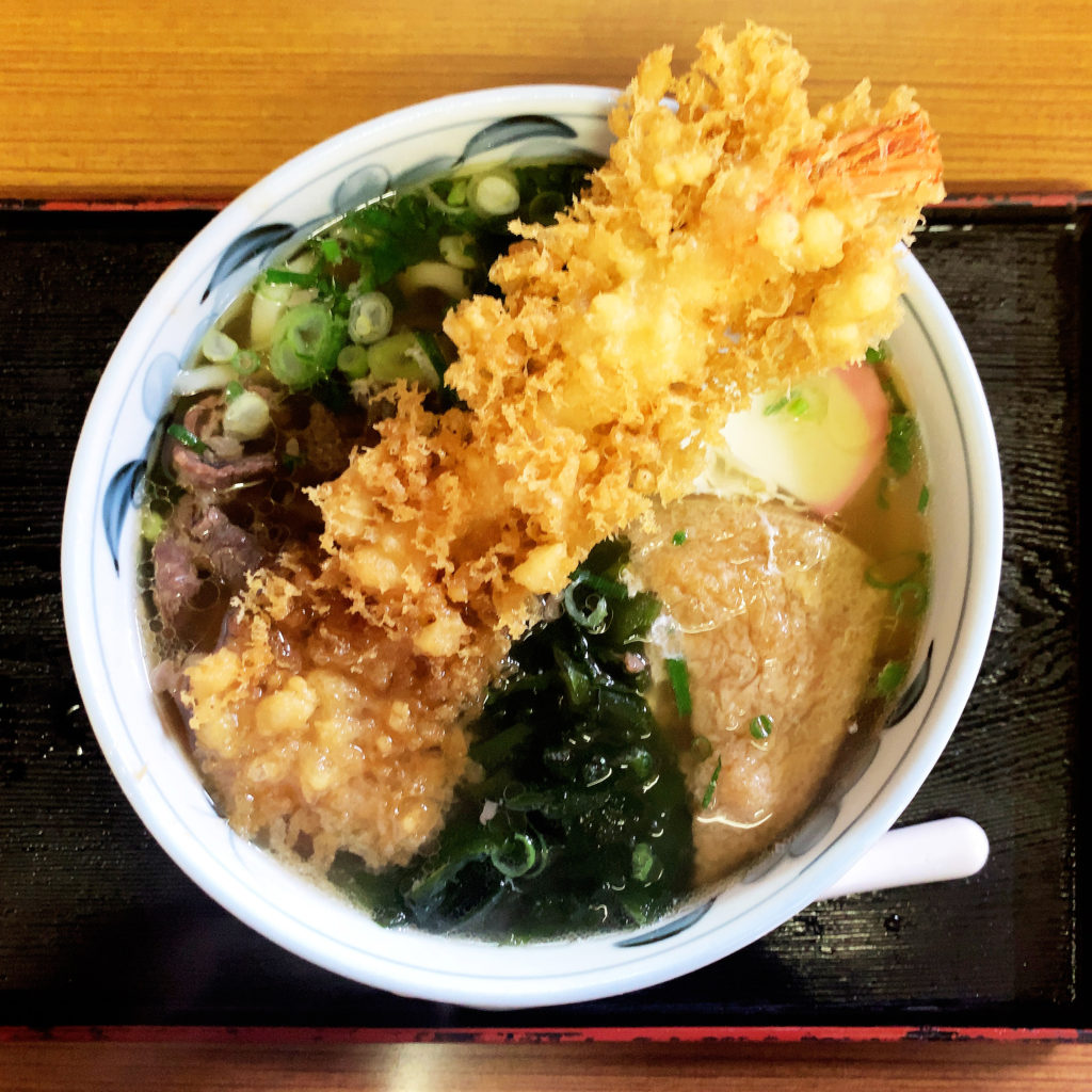 倉敷ジーンズストリートいしはるうどんのスペシャルうどん