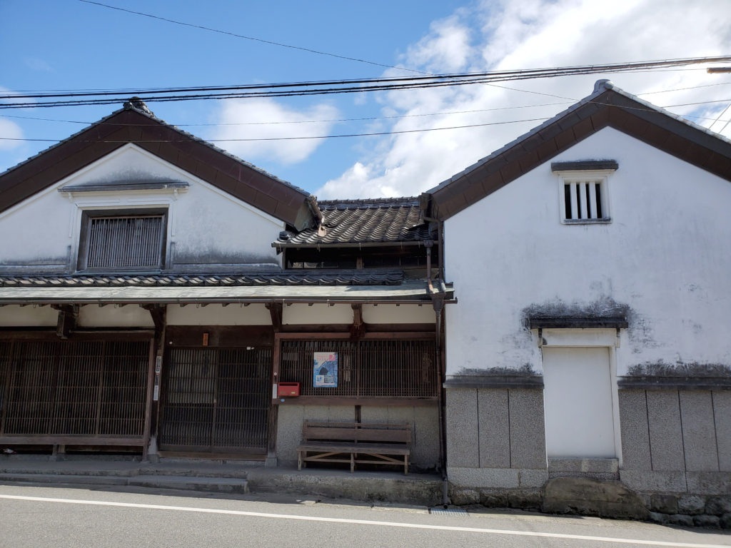 秋月城下町の伝統的な家