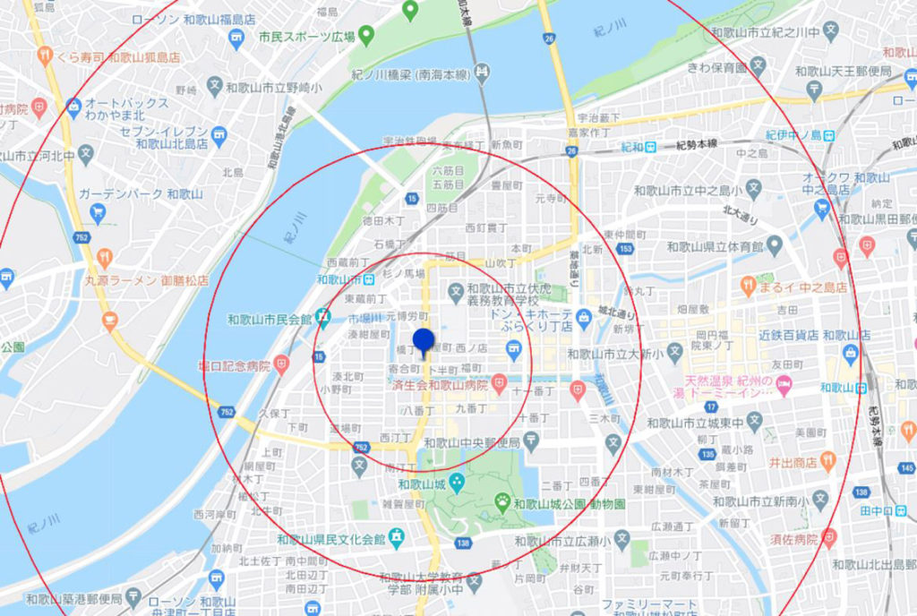 和歌山市地図