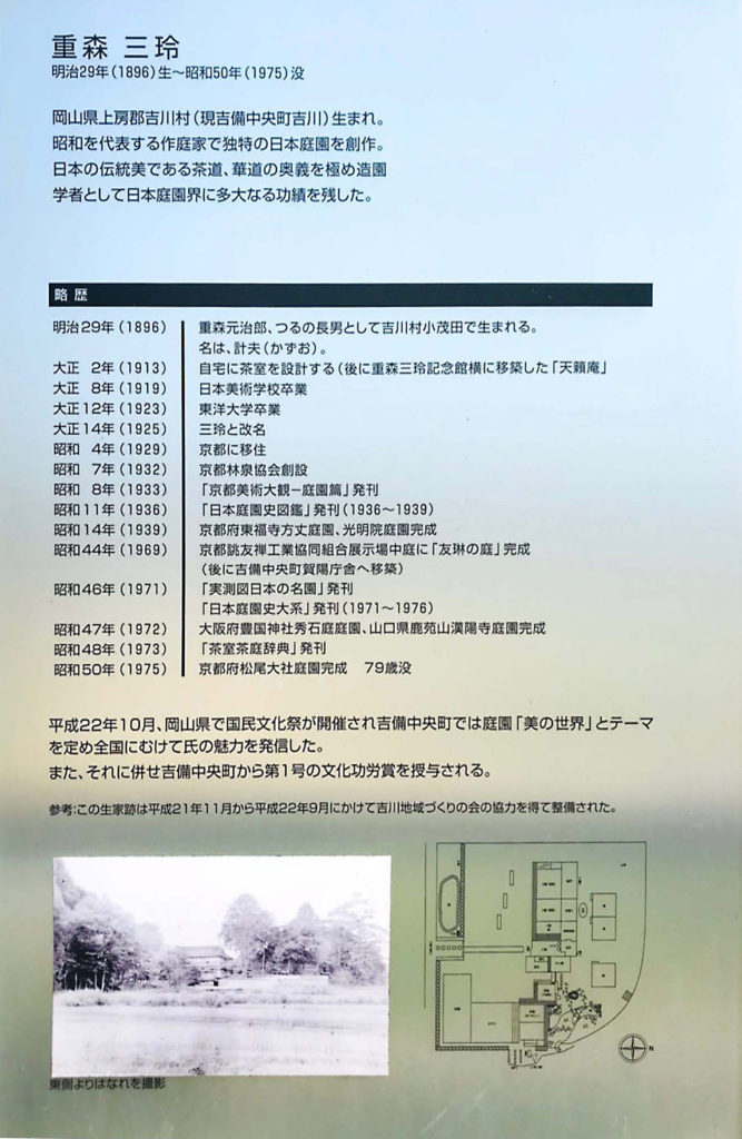 重森三玲略歴図
